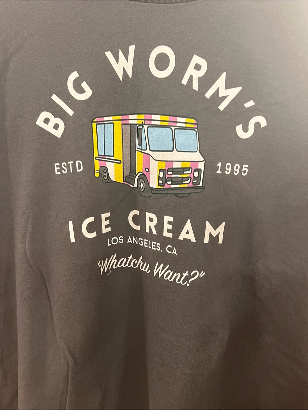 Bella Canvas Black Kids Ice Cream Truck Graphic Tee